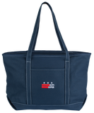 Citi Open DC Flag Large Canvas Tote Bag - Navy