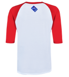 Youth Citi Open DC Flag 3/4 Sleeve Raglan - Red/White