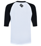 Youth Citi Open DC Flag 3/4 Sleeve Raglan - Black/White
