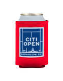 Citi Open Retro Tennis Court Skyline Koozie