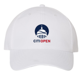 Citi Open Stacked Logo Performance Hat - White